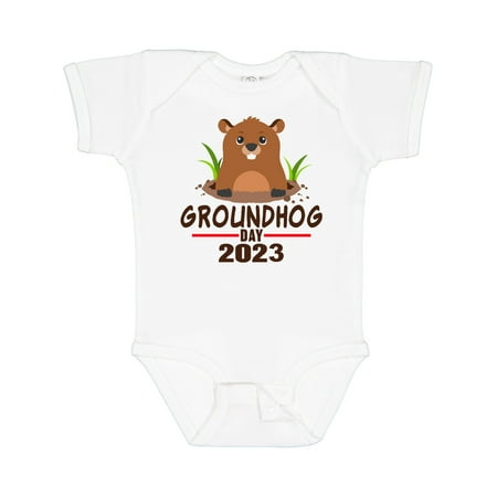 

Inktastic Groundhog Day 2023 Gift Baby Boy or Baby Girl Bodysuit