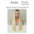 thumbnail image 4 of Peluca de Cosplay de 69 cm TeñIda con Cabeza Rubia en Europa y Peluca Que Cubre la Cabeza de Color Degradado de Cabello y Liso, 4 of 5