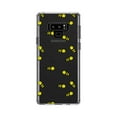 thumbnail image 1 of DistinctInk Clear Shockproof Hybrid Case for Samsung Galaxy Note 9 - TPU Bumper, Acrylic Back, Tempered Glass Screen Protector - Repeating Bumble bees, 1 of 9
