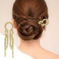 thumbnail image 2 of Xihbxyly Accesorio para El Cabello, Elegante Peine Insertable, Horquilla Multifuncional Duradera, Fácil de Hacer Moños, Uso Diario, Peinado para Ocasiones Especiales, Realza Tu Look., 2 of 6