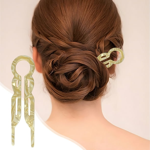 Horquilla universal para el pelo de pez pequeño, para uso diario, para mujer, con forma de albóndiga, artefacto para el pelo de forma pequeña, con sentido avanzado, multifuncional, cortadora de pelo d