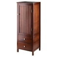 thumbnail image 3 of Winsome Wood Brooke Jelly 2-Drawer Cupboard, Walnut Finish, 3 of 3