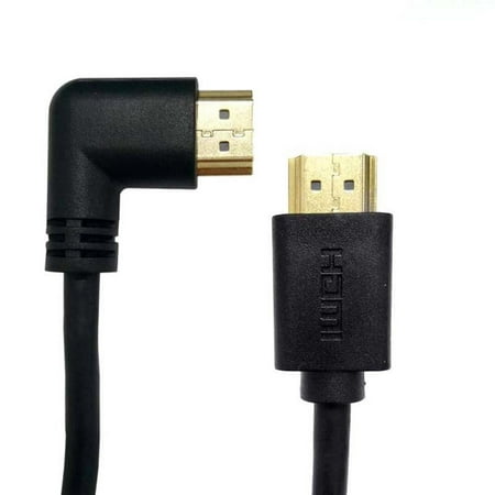 Right Angle HDMI Cable (10FT) - High Speed HDMI 2.0 Cord Supports UHD 4K 60hz 2K 2160p Full HD 1080p Quad HD 1440p 3D ARC Ethernet For Xbox One X / S PS4 Pro / Slim & Apple TV 4K, Nintendo
