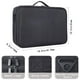 thumbnail image 5 of JOURMON Estuche de maquillaje de viaje, organizador de tren, bolsa de cosméticos portátil con divisores ajustables y correa para el hombro para brochas de maquillaje, artículos de tocador, accesorios, 5 of 5