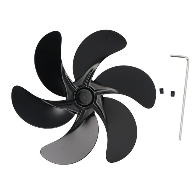 Reemplazo de aspas de ventilador de estufa, aspas de ventilador de estufa de aluminio, aspas de ventilador de estufa, aspas de repuesto para ventilador de chimenea, aspecto llamativo
