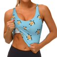 thumbnail image 4 of Lsque Turtle Printed Women'S Sports Bra, Compression, Moisture Wicking, High-Impact Sports Bra For Women,Supportive sports bra-Small, 4 of 9