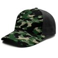 thumbnail image 2 of Camouflage Baseball Cap Adjustable Size – Stylish Spliced Design Trucker Hat, Dad Hat with Full Print Front & Brim, Breathable Cotton Blend Snapback for Sports, Travel & Daily Wear, 2 of 3