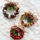 thumbnail image 5 of Wall Ornaments Christmas Wreath Bell Pendant Green Leaf Photography Props Christmas Garland Vintage Hanging Wreath, 5 of 5