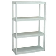 Plano 4-Shelf Storage Unit, White