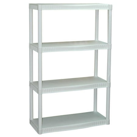Plano 4-Shelf Storage Unit, White