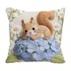 thumbnail image 2 of CaiYueKe Cute Cat Embroidery Pillow Cover - Flocked Velvet Decorative Throw Cushion Sofa Bedroom Living Room Accent Pillowcase, Faux Embroidery Animal Pattern Home Decor Gift for Women, 2 of 7