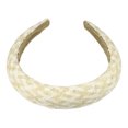 thumbnail image 5 of 1 Pc Elegant Foam Raffia Straw Headband for Women for Girls 5.91"x1.18" Beige, 5 of 6