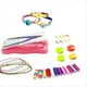 thumbnail image 1 of Juego de Trenzador de Cuerda de Mano DIY, Kit de Cuerda de Pulseras de la Amistad, Kit de Pulsera Juego de Fabricante de Pulseras de Cuerda de Mano Elástica Rosa, 1 of 5