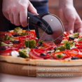 thumbnail image 2 of Rollo de rueda de cortador de pizza de acero inoxidable con forma de bicicleta para pizza. Afortunado Sencillez, 2 of 5