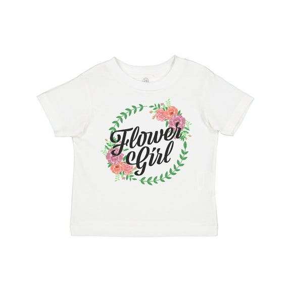 Inktastic Flower Girl with Flower Circle Girls Toddler T-Shirt