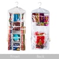 thumbnail image 6 of Wrapping Paper Storage Organizers- 2 Pack- Dual Sided Hanging Gift Wrap Station-Clear Compartments for 30 Rolls, Ribbon, Bows & Gift Bags by Elf Stor, 6 of 8