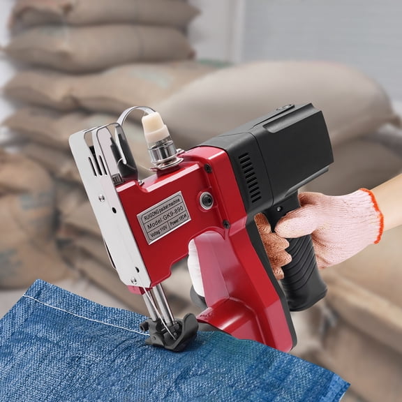 Heavy Duty Leather Sewing Machine, 15000RPM, 190W, Portable, Adjustable Pressing Force, Suitable for Industrial Use, 110V