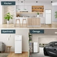 thumbnail image 4 of Upstreman 7.7 Cu.ft Top Freezer Refrigerator, 2 Door Top Mount Fridge Large Apartment Refrigerator with Freezer, BD75 White, 4 of 10