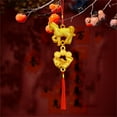 thumbnail image 4 of Wall Hangs Decor,2026 Pendant Decoration Chinese New Year Decoration Decorative Hanging Tassel Ornaments For Fortune Wealth Success Home Kitchen Bonsai Tree Car Decor(Horse)(Gold,11.81x1.97"), 4 of 5