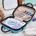 thumbnail image 3 of Handheld Cosmetic Case Portable Travel Bag Waterproof Mini Travel Case with Elastic Strap, 3 of 4