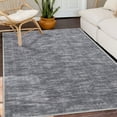 thumbnail image 2 of HOMERRY Gray Machine Washable 9' x 12' Area Rug Non-Slip Indoor Area Rug Modern Solid Area Rug Large Contemporary Area Rug for Bedroom Living Room, 2 of 6