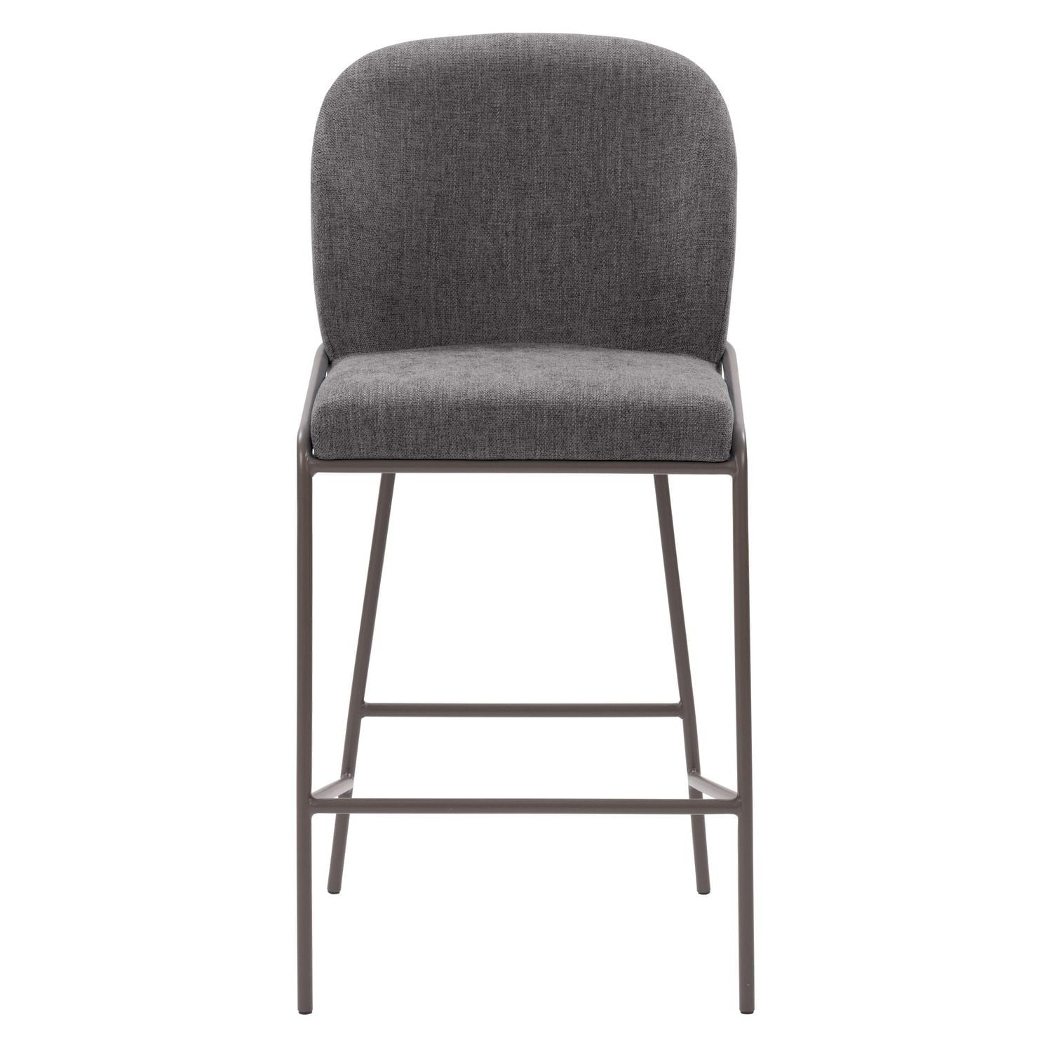CorLiving Blakeley Modern Upholstered Indoor Counter Height Bar Stool with Metal Legs – Sold Individually