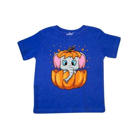 

Inktastic Halloween Pumpkin Baby Elephant Gift Toddler Boy or Toddler Girl T-Shirt