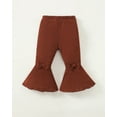 thumbnail image 3 of Infant Girls Clothes Baby Girl Pants Toddler Leggings 3 Pack Flare Baby Pants 3 6 9 12 18 24 Months Bell-bottoms for Girls Black Apricot Brown, 3 of 8