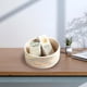 thumbnail image 1 of Cesto De Almacenaje Tejido Con Hilo De Algodn Ecolgico Para La Organizacin, Ideal Para Almacenar Diversos Artculos Domsticos, UKHBMC | White, 1 of 6