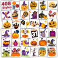 thumbnail image 1 of Tatuajes de Halloween PARTYWIND 408 unidades para regalos de fiesta infantiles, 1 of 7