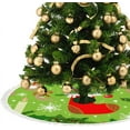 thumbnail image 3 of Christmas Tree Skirt Xmas Tree Skirts 30 in Christmas Pattern Background Christmas Tree Mat for Christmas Holiday Party Ornaments, 3 of 5