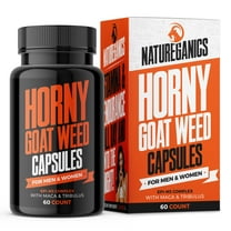 Natureganics Horney Goat Weed, Women and Men's Performance Pills, 60 Capsules, Sexual Health Supplement, EPI-M3 Complex, Maca, Tribulus terrestis, L-Arginine, L-Tyrosine, Ashwagandha