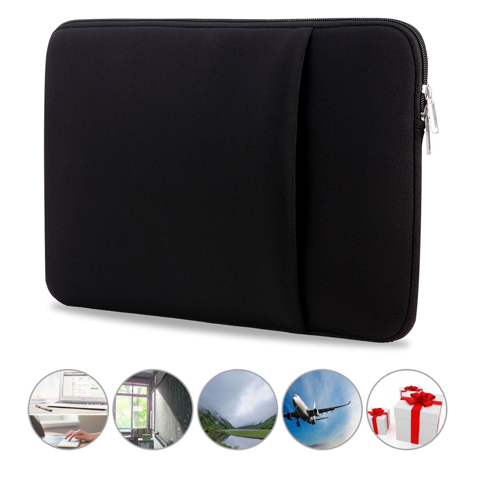 Case B2015 Laptop Sleeve Soft Zipper Pouch 17'' Laptop Bag Replacement For  Air Pro Ultrabook Laptop Pink