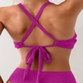 thumbnail image 6 of TOWED22 Women Bikini Top Push Up Swim Top Halter Retro Bathing Suit Top Padded Swimsuit Top Only Red,L, 6 of 6