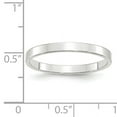 thumbnail image 3 of Primal Gold 10 Karat White Gold 2.5mm Lightweight Flat Band Size 13.5, 3 of 5