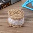 thumbnail image 3 of 10 rollos de rollo de encaje de lino elegante, Material de bricolaje para bodas navideñas, accesorios para manualidades, tipo 5, 3 of 8