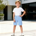 thumbnail image 6 of Jinhomg Boys' Quick Dry Cargo Shorts Kids Elastic Waist Athletic Shorts with Multi-Pockets Lightweight Hiking Summer Beach Shorts 5-13Y, 6 of 7