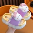 thumbnail image 3 of Luogg Girls Slippers For Kids Soft Linen Slides Sole Comfortable Indoor Outdoor Casual Home Slippers For Toddler And Little Girls kids slippers for girls Size 39, 3 of 3