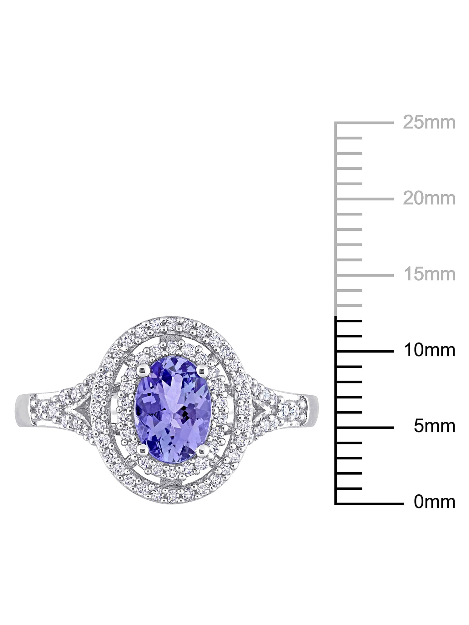 Everly Women's Tanzanite and Diamond 10k White Gold Ring