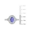 thumbnail image 2 of Everly Women's Tanzanite and Diamond 10k White Gold Ring, 2 of 7