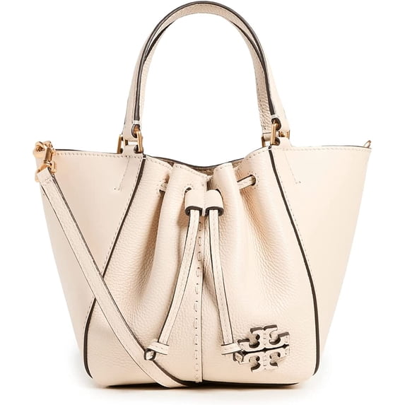 Tory Burch Hb Mcgraw Mini Drawstring Satchel Brie OS