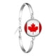 thumbnail image 2 of Soviet Union Brazil Canada Netherlands Israel Syria Venezuela United States Spain National Flag Glass Cabochon Chain Bracelet, 2 of 5