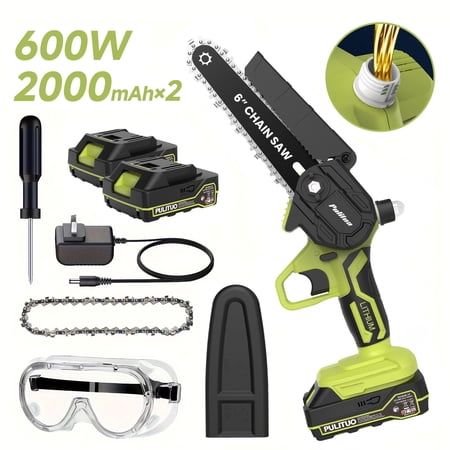Pulituo 6-Inch Cordless Mini Chainsaw