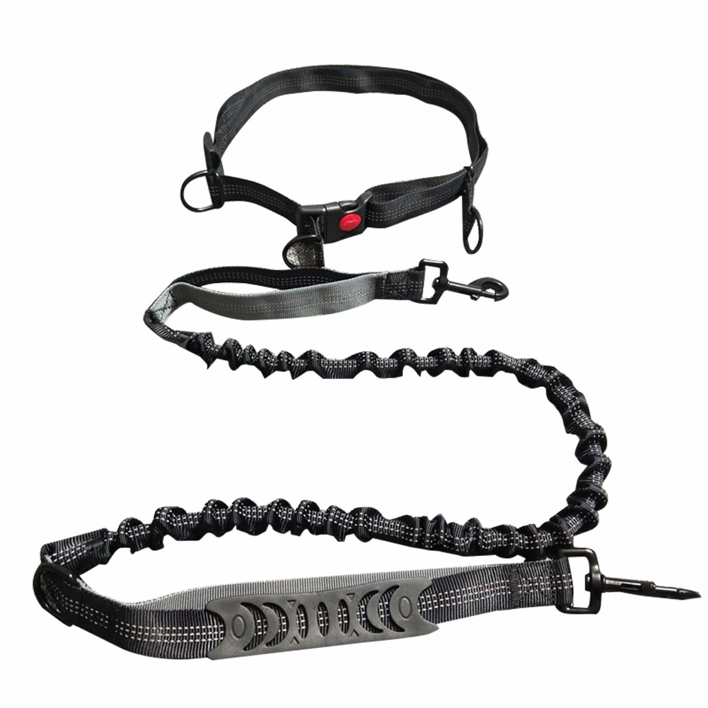 Pet Dog Leash with Reflective Strip Multifunctional Stretch Traction