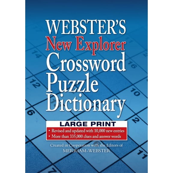 Pre-Owned Webster's New Explorer Crossword Puzzle Dictionary, Third Edition, Large Print Edition (Hardcover) 159695177X 9781596951778