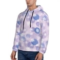 thumbnail image 3 of Picia Winter With Snowflakes Pattern Casual Men's Hoodie - Lightweight Hooded Sweatshirt with Kangaroo Pocket, Comfortable Pullover for Everyday, Travel-Small, 3 of 7