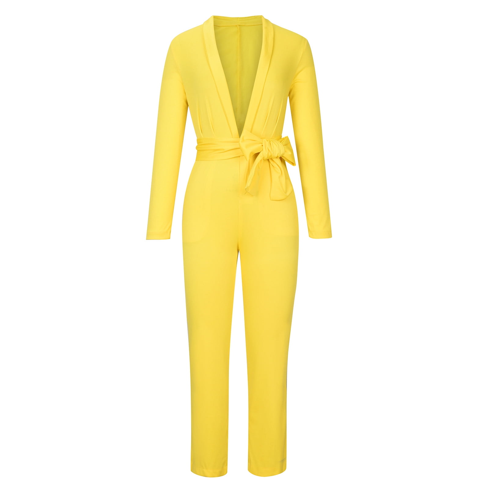 Flare Jumpsuit Yellow Jumpsuit Missguided Yuyuzo Women Jumpsuits