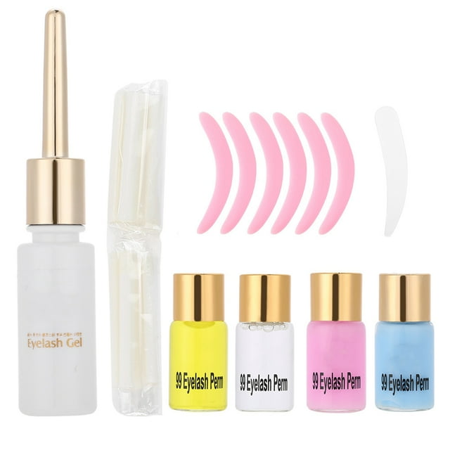 Kit de Permanente de Pestañas Anti-Rompina, Juego de Pestañas Eléctricas de Alta Duradera, Tienda de Belleza para Chicas de Maquillaje Para El Hogar