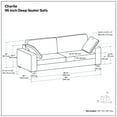 thumbnail image 4 of Charlie 96-inch Sofa in Tightly Woven Performance Fabric, 4 of 11