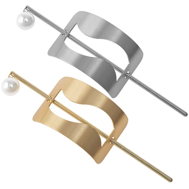 unbranded 2Ud Accesorios Para De Mujer Con Acabado Metálico Dorado Y Cómodo Para Peinar